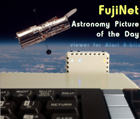 FujiNet Astronomy Picture of the Day viewer for Atari 8-bits